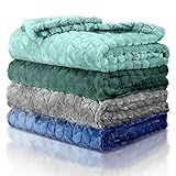 Frienda 4 Pcs Baby Fuzzy Blanket Fluffy Baby Blanket for Boys Girls Soft Warm Infant Newborn Toddler Receiving Nursery Bed Supplies, 32 x 24 Inch(Classic Color)