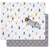 Odorless Premium Foam Baby Play Mat 50" x 50", Soft Microfiber Fabric Crawling Mat for Floor- Comfortable and Hypoallergenic, Non-Slip Cushioned Floor Playpen mat for Infants,Babies,Toddlers