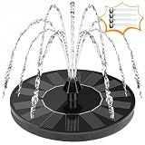 Mademax 1W Solar Bird Bath Fountain Pump, Solar Fountain, Free Standing Floating Solar Powered Water Fountain Pump for Bird Bath, Garden, Pond, Pool, Outdoor