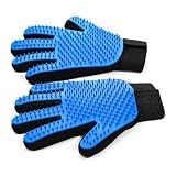 NVNAN Pet Hair Removal Glove for Dogs & Cats, 2-Pack Blue