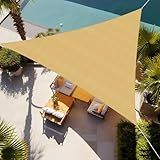 Shade&Beyond Triangle Sun Shade Sail 16'X16'X16' Permeable Canopy Sand for Patio Garden Yard Deck Pergola (We Make Custom Size)