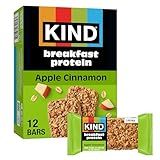 KIND Breakfast Protein Bars, Apple Cinnamon, Gluten Free, Low Sodium, Healthy Snacks, 8g Protein, 12 Count (12 Packs of 2 Bars)