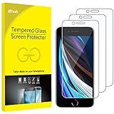 JETech Screen Protector for iPhone SE 3/2 (2022/2020 Edition), 4.7-Inch, Tempered Glass Film, 3-Pack