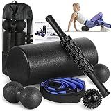 Foam Roller Set - High Density Back Roller, Muscle Roller Stick