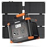 Grecell Portable Power Station 330W (Peak 600W) with 40W Solar Panel, GRECELL 230.88Wh Solar Generator 60W USB-C PD, 110V Pure Sine Wave AC Outlet, Lightweight Backup Battery for Camping, Travel, RVs