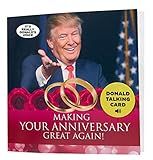 OUR FRIENDLY FOREST Talking Trump Anniversary Card - Authentic Voice Recording - Personal Anniversary Message from Presidential Collection - Includes Envelope