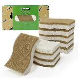 KICKLEEN 9 Pack Biodegradable Natural Kitchen Sponge Dish Sponges