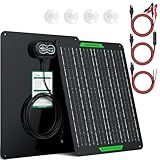 SUNER POWER Waterproof 20W 12V Solar Battery Charger & Maintainer PRO, Built-in UltraSmart MPPT Charge Controller, 12 Volt Solar Panel Trickle Charging Kits for Car Automotive Boat Marine RV Trailer