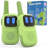 Holiky Toys for 3-12 Year Old Girls Boys, Walkie-Talkies for Kids 2 Pack 1000FT Long Range with 2 Channels, Handheld Kids Walky Talky Educational Electronic Outdoor Toys for Outside Camping Hiking