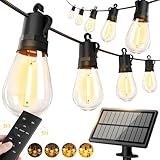 50ft-Solar-Powered-Lights-Outdoor-Waterproof-String Lights-Outside-Patio-Yard-Garden-Fence-Backyard-Deck-Porch-Balcony-Patios-Camping-Battery-Operated-LED-Fairy-Strip-Lighting-Hanging-Edison-Bulbs-S14