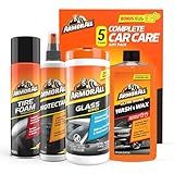 Armor All Car Wash and Car Cleaner Kit by Armor All, Includes Glass Wipes, Car Wash & Wax Concentrate, Protectant Spray and Tire Foam