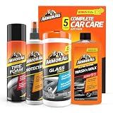 Armor All Car Cleaning Kit, Glass Wipes, Protectant, Wash & Wax, Tire Foam