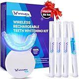 Whitebite Pro Teeth Whitening Kit for Sensitive Teeth – Dual LED Light + 35% Carbamide Peroxide Gel + Remineralizing Gel | Dental-Grade Whitening at Home Mint