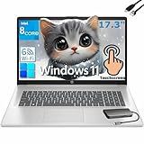 HP 17 inch Touchscreen Laptop Computer for Business & Home Student, Intel Processor 8-Core, 16GB DDR4 RAM, 1.25TB Storage (1TB SSD + 256GB Docking Station), WiFi 6, Numeric Keypad, Windows 11 Home