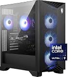 msi Aegis R2 AI Gaming Desktop: Intel Core Ultra 9 285, Geforce RTX 5070Ti, 32GB DDR5, 2TB M.2 NVMe SSD, Air Cooling, USB Type C, VR-Ready, Window 11 Home: C2NVR9-1452US