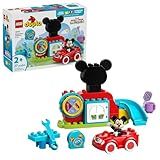 LEGO DUPLO Disney Mickey Mouse Clubhouse & Car Building Kit - Color Sorting Sensory Toy with Spinning Wheel - Toy for Toddlers, Girls, and Boys, Ages 2+ - Birthday Gift for Preschoolers - 10454