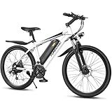 Funhang Electric Bike for Adults, 1000W Peak Ebike, 50Miles 21.7MPH Electric Mountain Bike, 26" Adult Electric Bicycle with 48V Removable Battery, Fenders,7 Speed, Front Suspension, UL 2849 Certified