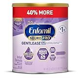 Enfamil NeuroPro Gentlease Baby Formula, Brain Building DHA, HuMO6 Immune Blend, Designed to Reduce Fussiness, Crying, Gas & Spit-up in 24 Hrs, Prebiotics to Promote Softer Stools, Baby Milk, 27.4 Oz