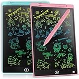 [2 Pack] Genialba LCD Writing Tablet 8.5-Inch Colorful Doodle Board, Toddler Learning Educational Toys Gifts for 3-8 Years Old Girls and Boys, Electronic Drawing Pad for Kids (Pink&Blue)