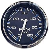 Faria 33710 Chesapeake Stainless Steel Tachometer (6000 RPM) - 4", Black