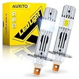 AUXITO H1 Bulb, 6500K Ultra White 6X Increased Brightness, Pack of 2