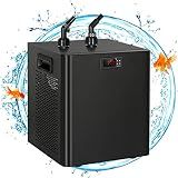 Fitnet 79 Gal Aquarium Chiller, 1/3 HP Fish Tank Water Chiller with Quiet Design Compressor, Refrigeration for Hydroponic System Axolotl Jellyfish Coral Reef 300L, Black