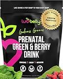 Greens for Pregnant Women - Safe Prenatal Greens Powder - OBGYN Approved Fertility & Pregnancy Supplements - Organic Pregnancy Green Powder - Yummy Prenatal Energy & Hydration Drink Mix - 24 Servings
