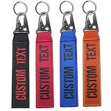 Personalized keychain, custom name number tag key ring accessories