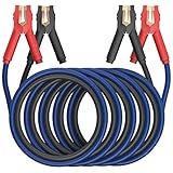 EXTRESPO Heavy Duty Jumper Cables, 0 Gauge 25 Feet 1000Amp Booster Cables, UL Listed Cables for 12V & 24V Cars, SUVs and Trucks, Jumper Cables Kit with Carry Bag, Gloves, Brushes (0 Gauge 25 Feet)…