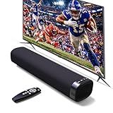 Jierben Sound Bar for Smart TV, Sound Bar, Bluetooth Sound bar, with Optical/AUX/HD ARC, Surround Sound Speakers, Surround Sound System for TV/PC/Gaming/Projectors, Wall Mountable PC Soundbar
