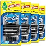 LITTLE TREES Car Air Freshener | Vent Wrap Provides Long Lasting Scent, Invisibly Fresh | New Car Scent, 16 Air Fresheners