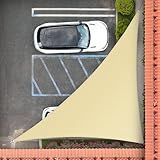 Royal Shade 10' x 10' x 14' Beige Right Triangle Sun Shade Sail RS-SLT, 95% UV Blockage, 200GSM Commercial Standard Heavy Duty, Water & Air Permeable Canopy Mesh for Patio (We Make Custom Sizes)