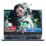 MALLRACE Gaming Laptop,15.6 inch Laptop with AMD Ryzen 7 Processor (Up to 4.5GHz,8C/16T),16GB DDR4 RAM 512GB SSD, AMD Radeon Graphics,WiFi 6, Webcam,2026 Windows 11 Laptop Computer for Video Editing