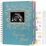 Clever Fox Pregnancy Journal, Expecting First Time Mom Planner Aquamarine