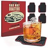 Triple Gifffted Silicone Drink Coasters, Funny Gag Novelty Car Enthusiasts Lovers Gifts for Men Him Ideas,Mechanic Guy Man Cave Garage,Brother,Son,Dad,Birthday Christmas Stocking Stuffer,Dirty Santa