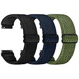 TumpCez Quick Release Watch Band - Choice of Width -18mm 19mm 20mm 22mm 24mm Watch Bands, Solo Loop Adjustable Elastic Nylon Watch Straps Replacement Wristband for Men Women