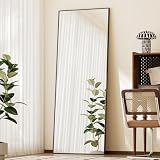 BEAUTYPEAK Full Length Mirror with Stand, 56"x21" Floor Mirror