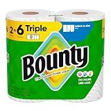 Bounty Select-A-Size Paper Towels, White, 2 Triple Rolls = 6 Regular Rolls