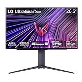 LG 27GS93QE 27-inch Ultragear OLED Gaming Monitor QHD 1440p 240Hz 0.03ms DisplayHDR True Black 400 AMD FreeSync Premium Pro NVIDIA G-Sync HDMI 2.1 DisplayPort Tilt/Height/Pivot Stand Black