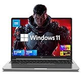 KAIGERR Laptop, 16GB DDR4 512GB SSD Laptop Computer, 16.0inch Windοws 11 Laptop with Ιntel 12th Quad-Core Processor(Up to 3.4GHz), 1920P FHD Display, WiFi 6, USB3.2, Type_C
