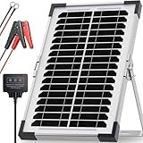 Callsun 7.5W Solar Battery Maintainer & Trickle Charger, 12V Waterproof Panel with IP68 Smart Controller, Overcharge & Reverse Protection for Car, Automobile, Boat, RV, Motorcycle, Marine, Trailer