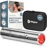 LifePro Near Infrared Red Light Therapy for Body Joints & Muscles Wellness Support, Lumicure Portable Red Light Therapy Torch with 630nm, 660nm, 850nm LEDs - Support Daily Relaxation and Comfort