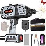 Portable Welding Machine 110V, Portable Handheld Welder with IGBT Inverter 5 Variable Current Adjustment, Electric ARC Stick Welder Gun for 1/16"-1/8" Rods, Carring Case &20 Rods Included