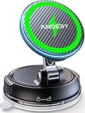 Only for iPhone Magsafe Car Mount Charger [15W Wireless Faster Charging, 78+LBS Strongest Suction, 2400gf Strongest Magnetic] 360° Adjustable Car Phone Holder, Phone Holders for Your Car, Carbon Fiber