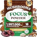 Venture Pal 16 in 1 Mushroom Powder (90 Servings) - 1,557,000mg Mushroom Coffee Alternative with Ashwagandha, Lion’s Mane, Chaga & More | 100% Fruiting Bodies | 10:1 Extract for Immune,Focus & Energy