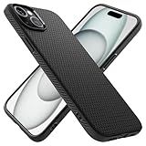 Spigen Liquid Air Designed for iPhone 15 Case (2023) [Military-Grade Protection] - Matte Black