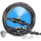 homenote Misting Cooling System, 26FT Pre-Assembled Mister Kit