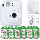 Fujifilm Instax Mini 12 Instant Camera Clay White & 60 Fuji Film Sheets