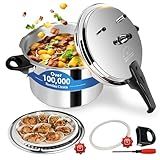 Hestroney pressure cooker 8 qt+, olla de presion,All Stovetops Induction Compatible Thickened Pressure Cooker with Spring ollas de presión para cocinar pressure cooker 8 qt