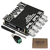 Bluetooth 5.1 Audio Stereo Amplifier Board,200W HiFi 2.1 Channel Mini Subwoofer Power Amp Module with Treble & Bass Control,DC 12-24 V, Audio Amp Board for Home DIY Wireless Speaker